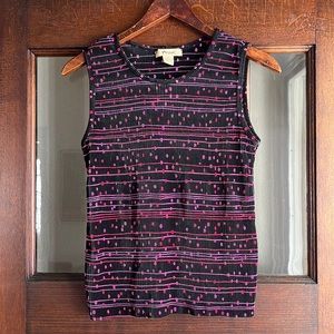 Plissé brand tank top